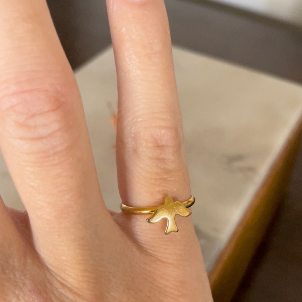 ‘Fly Free’ Bird Ring Adjustable - image 3
